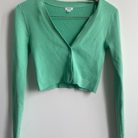 Longsleeve green Garage top size XS - Picture 1 of 4